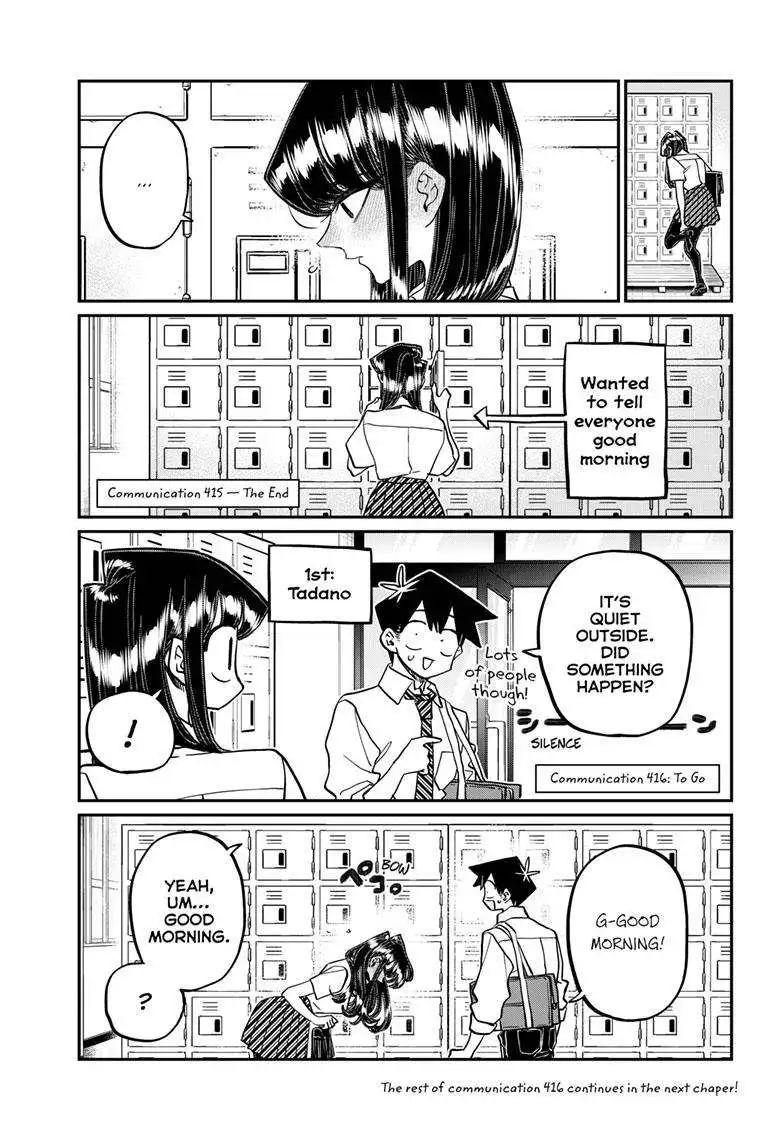 Komi-san wa Komyushou Desu Chapter 415 7